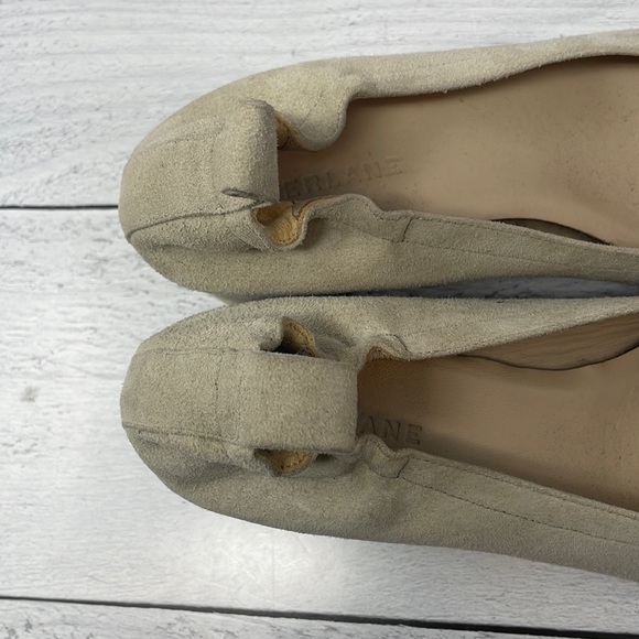 Everlane The Italian Leather Day Heels in Cream Suede 7 S41 - Picture 6 of 13